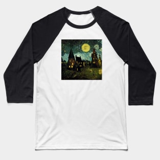 Starry Night Over Godric's Hollow Baseball T-Shirt